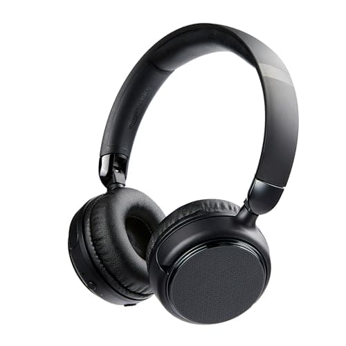 Amazon Basics Casque supra-auriculaire Bluetooth sans fil - 35 heures d’autonomie - Noir - Image 2