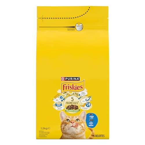FRISKIES | Cat | Complete Dry Food for Adult Cats | Salmon and Vegetable | Complete Food Rich in Vitamins and Minerals | Bag | 1.5 kg - Image 4