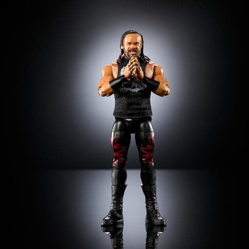 Mattel WWE Elite Action Figure & Accessories, Series #118, 6-inch Collectible Jacob Fatu with 25 Joint Points & Swappable Hands, Various Colours - Image 6