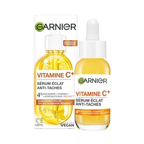 GARNIER Skin Active - Sérum Éclat - Anti-Tache Brunes - Soin Visage Enrichi En 3.5-4% Niacinamide, Vitamine C & Acide Salicylique - Vegan & Cruelty Free - 30 ml - L'emballage peut varier - Image 3