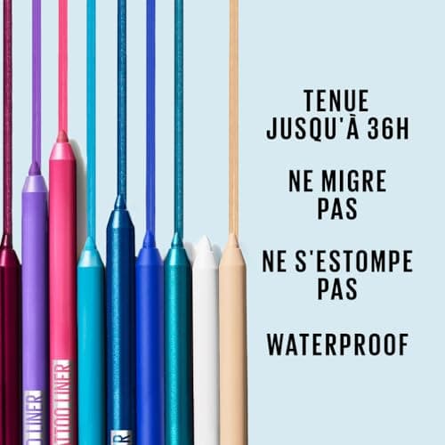 Maybelline New York - Crayon Gel Yeux Effet Tatouage - Waterproof & Tenue 36h - Tattoo Liner - Teinte : Burgundy Bliss - Image 5