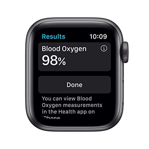 Apple Watch Series 6 (GPS, 40mm) Space Grey Aluminum Case with Black Sport Strap (Refurbished) - Image 3