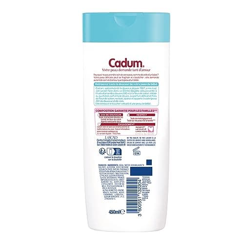 Cadum Soft Velvet Cotton Flower Shower Cream, 450 ml - Image 3