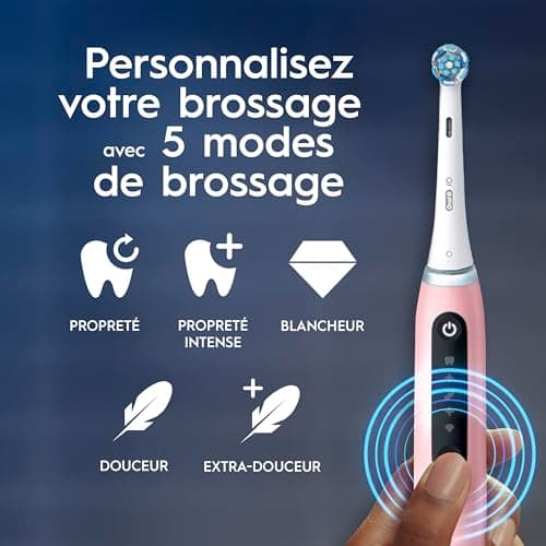 Oral-B iO 5N Electric Toothbrush Pink Connected Bluetooth 1 Brush 1 Travel Case - Image 5