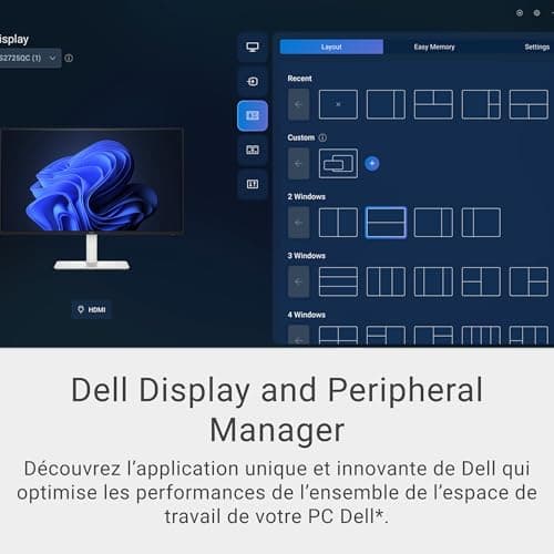 Dell 27 Plus USB-C Monitor PC - S2725QC, 4K UHD (3840x2160), 120Hz, IPS, 4ms, AMD FreeSync Premium, 99% sRGB, Height Adjustment, Built-in Speakers, 2 USB-C, 2 HDMI, 2 USB, 3 Year Warranty - Image 7