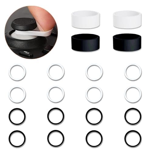 Joystick Guards - Invisible Game Ring Protection - Used for Steam Deck/Xbox/PS4/PS5 - Black+White - Image 3