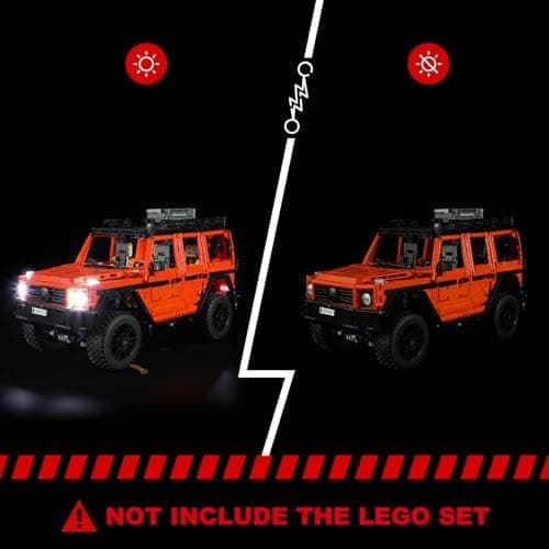 BRIKSMAX LED Lighting Kit for Mercedes-Benz G 500 Professional Line Compatible with Lego 42177 Technic G-Wagon - Kit Not Included - Image 6