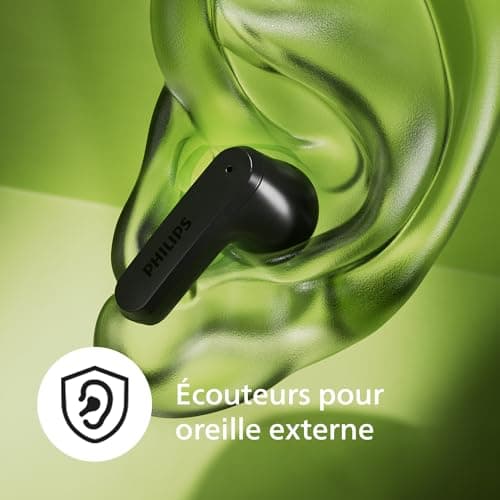 Philips TAT2139BK/00 True Wireless in Ear Bluetooth Headphones - Small Buds. Great Value Natural Sound. Dynamic Bass, Pocket-Sized Charging Case, Clear Calls - Black - Image 8