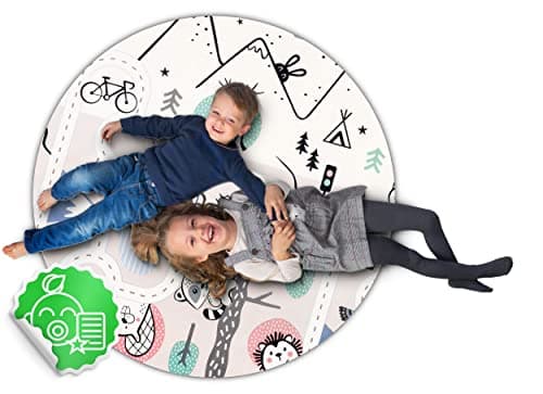 Nukido Double Sided Play Mat for Baby - Floor Mattress for Nursery - Foldable Play Mat - Play Mat for 0-6 Months - Grey - 150 x 180 x 1.5 cm - Image 4