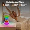 AFEXOA Luminous Alarm Clock, Digital Alarm Clock with Multi-coloured Night Light, 5 to 90 Minutes Hourglass Timer, Morning Alarm Clock with Snooze Function and 7 Ringtones, Dimmable Bedside Lamp for - Image 3