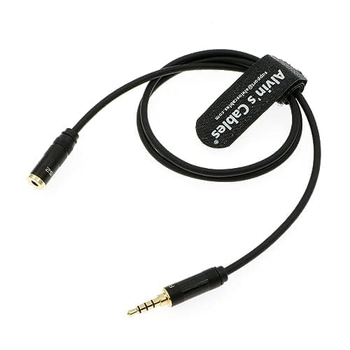 Alvin's Cables 3.5mm TRRS Audio Cable Straight Male to Female Extension Cable for Sony FX6 for Home Stereo Headset 70cm|27.5 Inch - Image 2