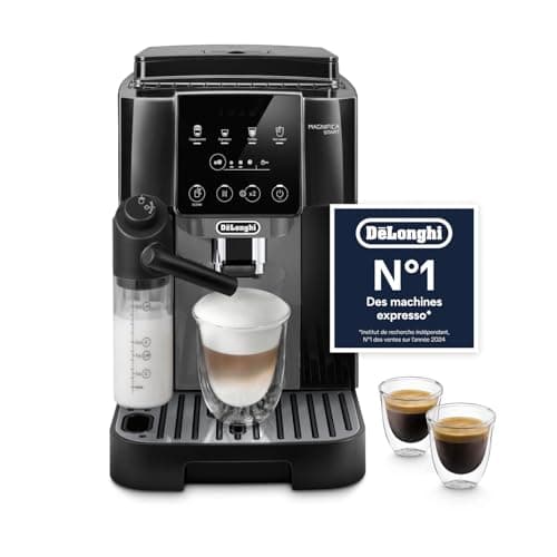 De'Longhi Magnifica Start - Perfetto Automatic Coffee Machine with LatteCrema Automatic Milk Frother, 4 Saved Drinks, Soft Touch Controls, Black and Grey (ECAM222.60.BG) - Image 2