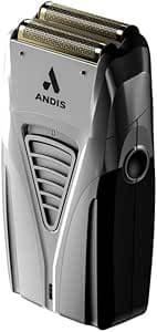 Andis 17260 TS-2 Pro Foil Lithium Titanium Foil Shaver, Cord/Wireless, Smooth Shaving Cordless Shaver with Charger, Grey