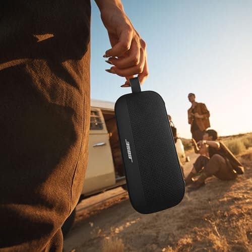 Bose SoundLink Flex (2e génération) Enceinte Bluetooth, Enceinte d’extérieur ultra-portable avec son haute fidélité, 12 heures d’autonomie, Enceinte résistante étanche à l’eau et à la poussière, Noir - Image 7
