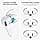 AhaStyle Eartips for AirPods 4th Generation (2024) 【Storage Pouch Added】3 Pairs S/M/L Silicone Non-slip Replacement Tips Compatible with Apple AirPods 4th Gen (White) - Image 5