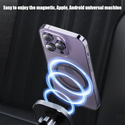 Magnetic Car Phone Holder, Magnetic Car Phone Holder, Mobile Phone Holder Dashboard, 360° Rotation Magnetic Car Phone Holder (Curved Arm Model) - Image 6
