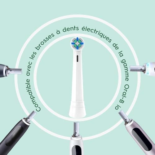 Toothbrush Heads Compatible with Oral-b io, Replacement Toothbrush Heads Compatible with Oral B iO 2 3 4 5 6 7 8 9 10 Series Pack of 8 - Image 6