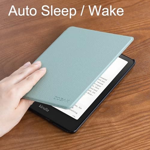 CoBak Kindle Paperwhite 2024 (12th Generation) 7 Inch Case & Kindle Colorsoft Signature Edition, Slim Lightweight Case, Auto Wake/Sleep Cover, Sage Green - Image 7