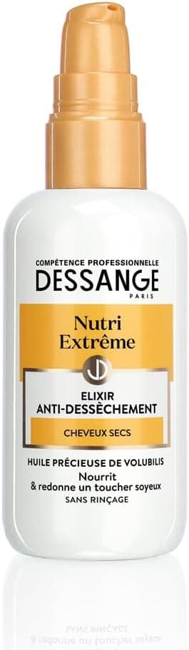 DESSANGE - Nutri-Extreme Anti-Drying Elixir - Formula Enriched With Volubilis Oil - Nourishes & restores a silky touch - For Dry Hair - No Rinse - 100 ml - Image 1