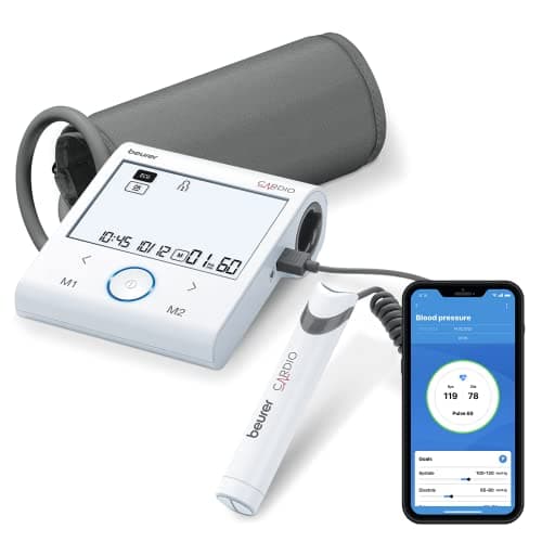 Beurer BM 96 Cardio Blood Pressure Monitor with ECG Function, Arm Blood Pressure and Pulse Measurement for Atrial Fibrillation Detection (AFib) - Image 3