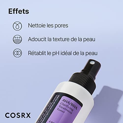 Cosrx AHA/BHA Clarifying Treatment Toner | Lotion Tonique Toner exfoliant pour le visage pour les points blancs, les pores et la peau inégale | 150 ml / 5,07 fl.oz - Image 4