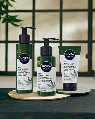 NIVEA MEN Crème hydratante visage ultra-apaisante Sensitive Pro (1 x 75 ml), Crème visage hydratante à l’Huile de Chanvre Bio, Soin homme apaisant à la formule vegan - Image 6