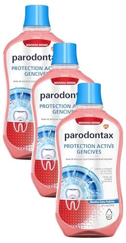 Parodontax Bain de Bouche Quotidien, Protection Active, Pour Les Gencives et Des Dents Saines, Extra Fraiche, Sans Alcool, 500 ml (Lot de 3) - Image 3