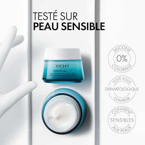 Vichy, Mineral 89, Day Boost Face Cream, 72H Hydration, Enriched with Hyaluronic Acid & Squalane, For All Skin Types, 50 ml - Image 8