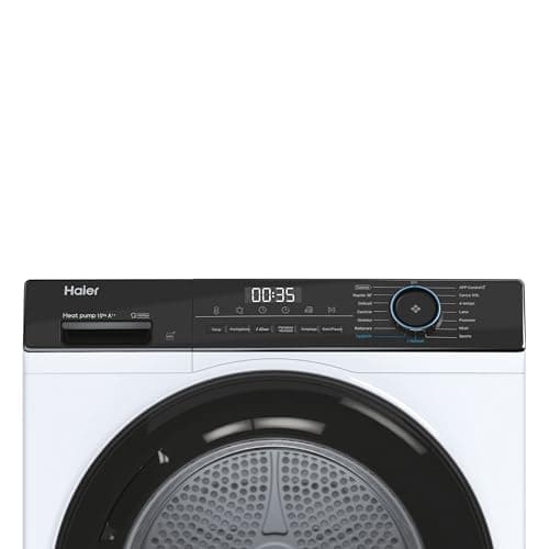 Haier I-Pro Series 3, HD100-A2939E-IT, Tumble Dryer, 10 kg, Class A ++, 65 dB, Steam, 15 Programs, White, AxLxD 84.5 x 59.5 x 66.5 cm - Image 4