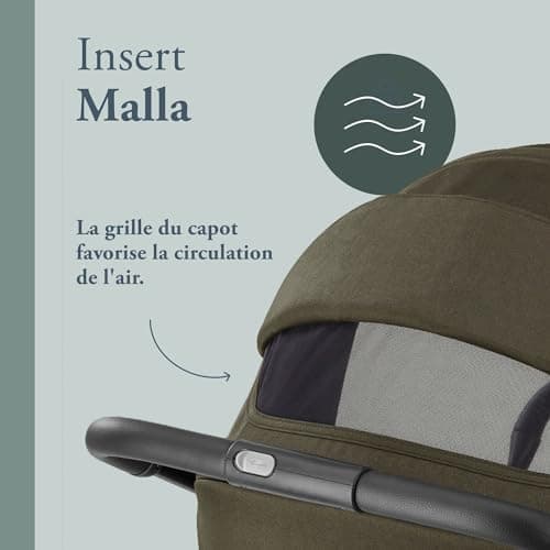 Inglesina Zenit Compact Stroller, Green, Excellent Performance, Comfortable, up to 22 kg, Big Wheels, Spacious Seat, Amazon Exclusive - Image 5
