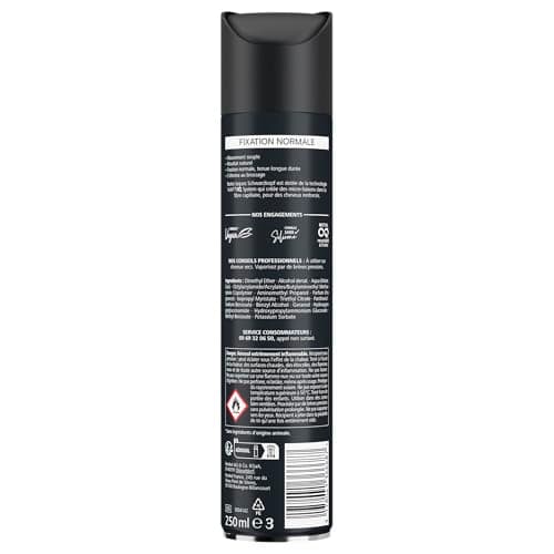 SCHWARZKOPF, Laque Fixation Normale, Mouvement souple, Technologie Haptiq System, Résultat naturel, Formule végane, Sans silicone, Fixation normale, Tenue longue durée, S'élimine au brossage, 250ml - Image 4