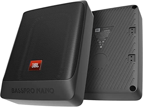 JBL BassPro Nano Ultra-Compact Subwoofer Active Car Underseat 6"x8" by Harman Kardon - 200 Watt Amplified Under Seat Subwoofer, Black - Image 3