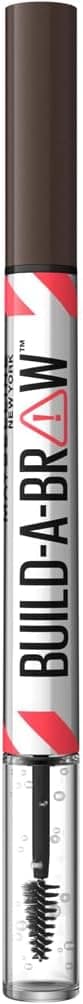 Maybelline New York - 2-in-1 Brow Felt & Gel - Double Tip for Filling, Drawing and Fixing Brows - Build a Brow - Shade: Deep Brown (260)