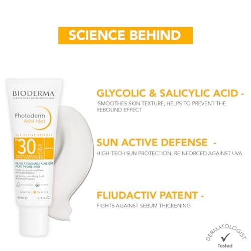 PHOTODERM AKN Mat SPF 30 40ml | Prévient l'apparition des imperfections – Protège des UVA-UVB | Peaux mixtes à grasses – Peaux à tendance acnéique présentant des imperfections légères à modérées - Image 3