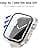 HANKN 2 Pieces Hard Case for Apple Watch Series 6 5 4 SE 40mm Tempered Glass Screen Protector Shockproof iWatch Case, 40mm, Transparent x 2 - Image 5