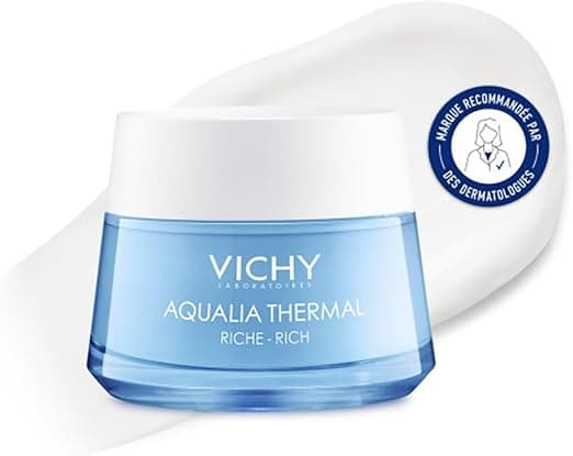 Vichy, Aqualia Thermal, Rehydrating Rich Cream, Sensitive Skin, 48H Hydration, 97% Natural Ingredients, Enriched with Shea Butter, 50 ml - Image 1