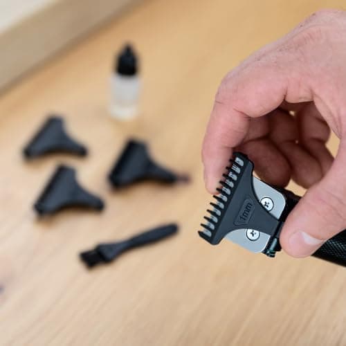 Cecotec Bamba PrecisionCare Profiling Professional Hair & Beard Clipper High Performance Sharp Blade, 4 Guide Combs 1-4mm, Hair & Beard, Autonomy 90 min, Ergonomic - Image 5