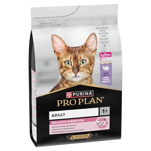 Purina PRO PLAN | Adult DELICATE DIGESTION | Complete Food for Adult Cats | Promotes a Healthy Digestive System | Dry Food | Turkey | Bag | 3 kg - Image 4