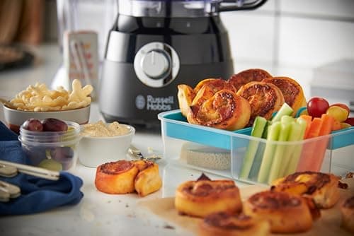 Russell Hobbs Food Processor [Multifunctional: Chopper, Mixed, Grind, Slice, Grater, Knead, Bat] Matte Black (2 Speeds+Pulse Function, 2.5 L BPA-Free Bowl, 7 Washable Dishwasher Accessories, 600W) - Image 6