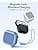 ESR AirPods 4 Case, Compatible with AirPods 4 Gen (2024) (USB-C), Compatible with MagSafe, Drop Protection Cover with Drawstring, Magnetic Cover, Orbit Hybrid Series, Blue - Image 5
