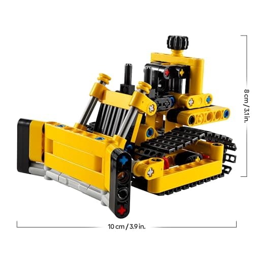 LEGO Technic Le Bulldozer, Jouet de Construction pour Enfants, Véhicule Excavateur, Cadeau pour Garçons et Filles Dès 7 Ans, Jeu Imaginatif 42163 - Image 8