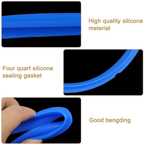 Silicone Seal Gasket Compatible with Instant Pot 6 Liter Pressure Cookers Replacement Silicone Gaskets for IP-DUO60, DUO50, LUX60, LUX50, CSG60, CSG50, for - Image 4