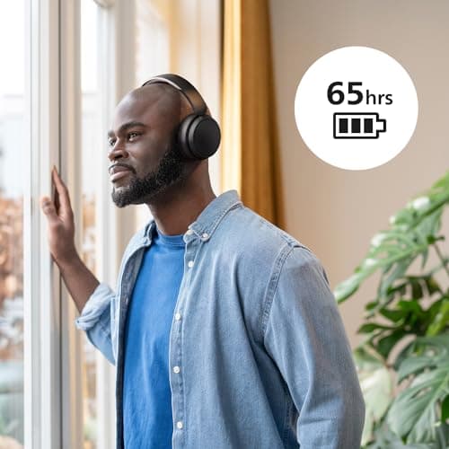 Philips TAH5209BK/00 Casque sans Fil Supra-aural Bluetooth, Isolation phonique Passive, 65 Heures d’autonomie, Son Naturel, appels clairs, Basses dynamiques, Recharge en 2 Heures Via USB-C - Noir - Image 5