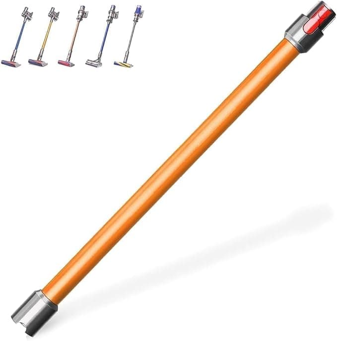Telescopic Tube for Dyson V7 V8 V10 V11 V15, Telescopic Quick Release Handle for Dyson Vacuum Cleaner Extension Tube Accessory 72 cm - Orange - Image 1