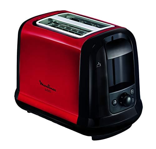 MOULINEX Subito LT260D11 Toaster with 2 Slots, Red Toaster, Thermostat 7 Positions, Decongating, Reheating, Extra High - Image 2