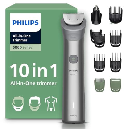 Philips Multigroom MG5918/15 5000 Series All-in-One Trimmer 10 Accessories - Beard Trimmer, Hair & Body Trimmer, Self-Sharpening Metal Blades, 11 Cutting Heights (0.5-16mm) - Image 3