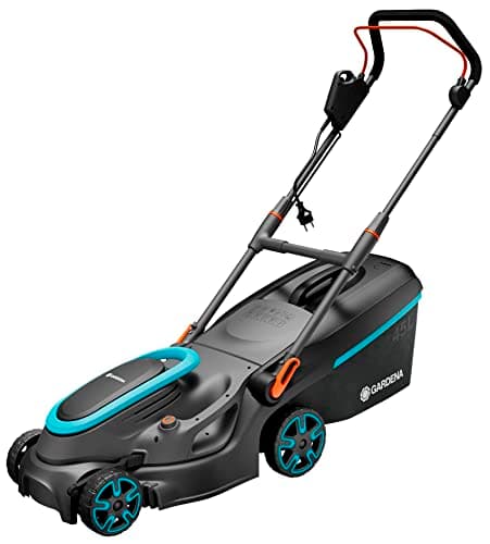 Gardena tondeuse à gazon électrique PowerMax 37/1800 G2: Tondeuse <500 m², puissance 1 800 W, largeur coupe 37 cm, volume bac 45 l, hauteur 35–65 mm, poignée ErgoTec Plus, rabattable (14637-20) - Image 3