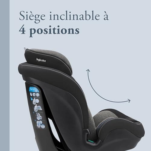 Inglesina Caboto i-Size Isofix Car Seat, from 15 months to 12 years, from 76 to 150 cm, Vulcan Black - Image 7