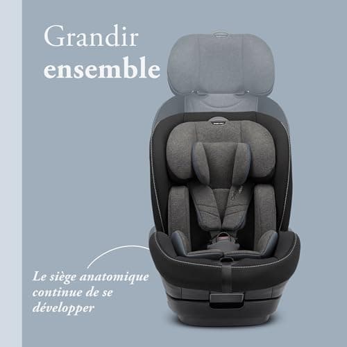 Inglesina Caboto i-Size Isofix Car Seat, from 15 months to 12 years, from 76 to 150 cm, Vulcan Black - Image 6