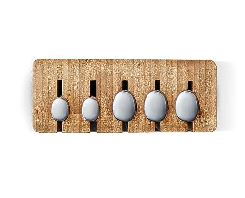 Joseph Joseph Elevate 5 Piece Professional Kitchen Knife Set, Japanese Stainless Steel with Wooden Storage Block, Chef's Knife, Bread, Santoku - Image 6
